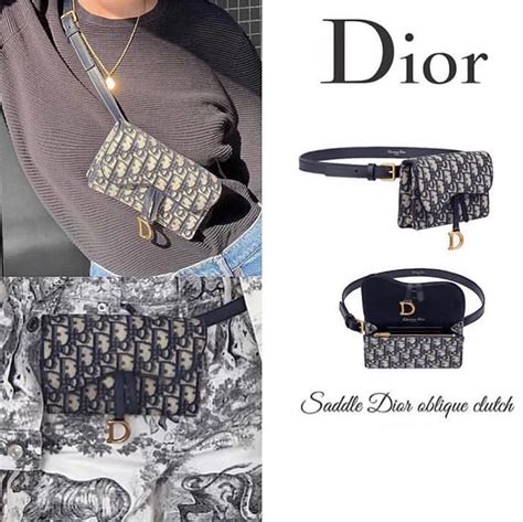 dior saddle belt pouch.